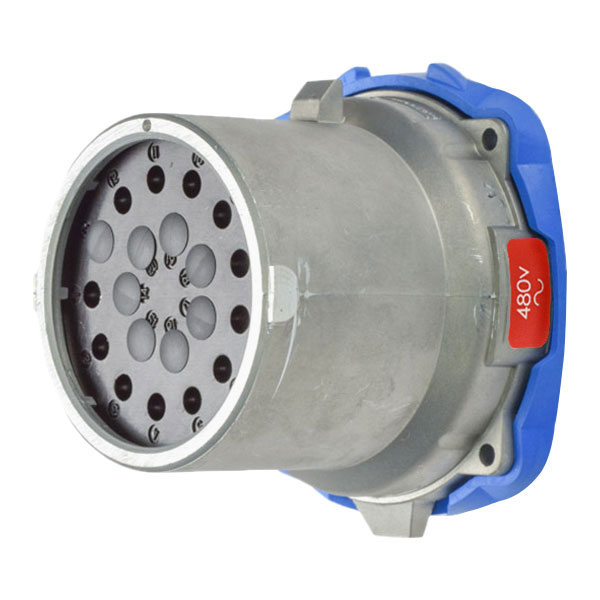 17-68111 - DN20c INLET METAL SIZE 5 IP 54/55 11P+G 20A 480 VAC/130 VDC 60 Hz